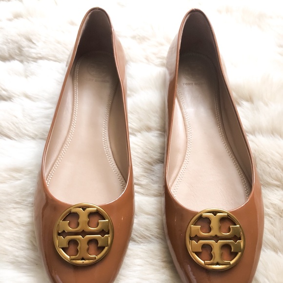 Tory Burch Chelsea Ballet Flats Umber Size 8 NIB - Picture 6 of 8